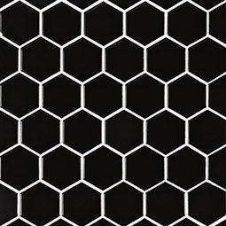 Black Matte Hexagon 2” Mosaic Tile $6.28 a sq ft