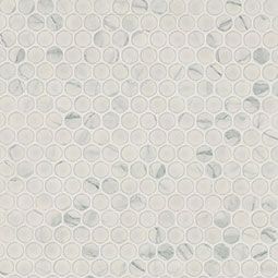 Carrara Matte Penny Round Mosaic $7.77 a sq ft