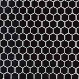 Retro Nero Glossy 1” Hexagon Mosaic Tile $5.21 a sq ft