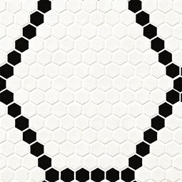 White And Black Hive Pattern Matte $5.99 a sq ft
