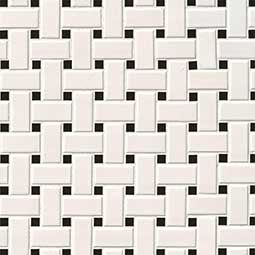 White & Black Basketweave Tile $7.67 a sq ft