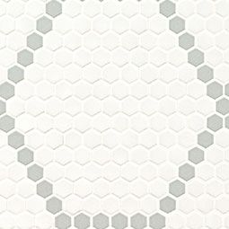White And Gray Hive Pattern Matte $5.99 a sq ft